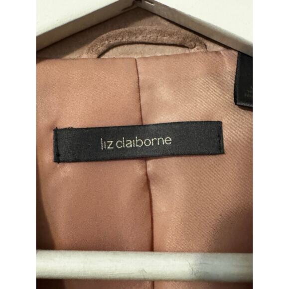 Liz Claiborne Women's Suede Blazer Jacket Size 10 Petite - Picture 10 of 10